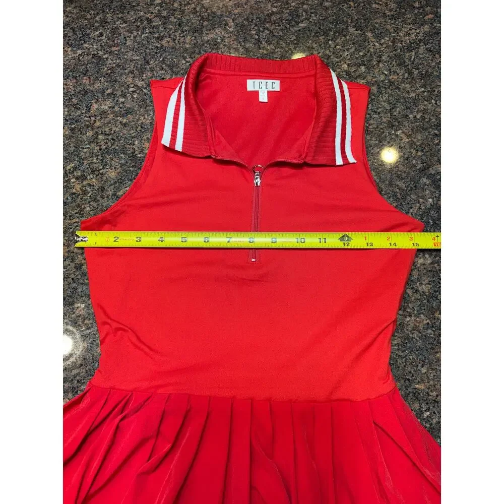 TCEC Red Athletic Mini Dress Size S Excellent Condition - Picture 7 of 14